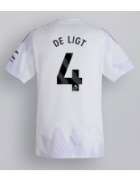 Manchester United Matthijs de Ligt #4 Venkovní Dres 2025-26 Krátký Rukáv